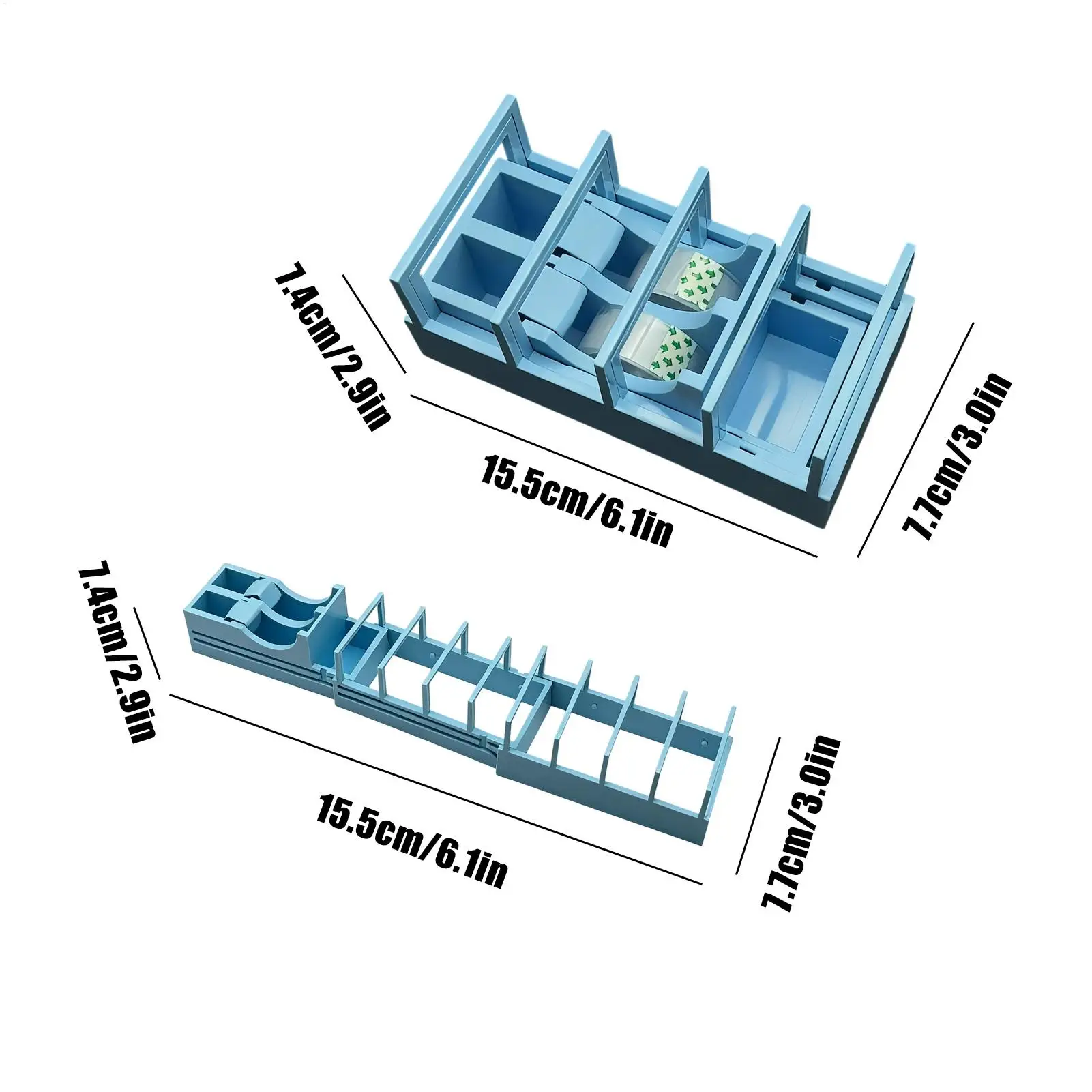 Extendable Tape Dispenser - Quick Roll Cutting Wrapping Tape Dispenser for Home Office School Small Business Paper