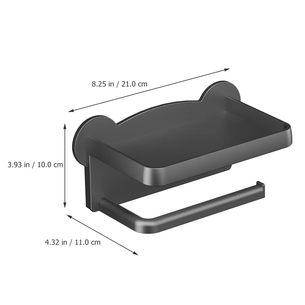 Uchwyt na papier toaletowy bez wiercenia, montowany na ścianie, akcesorium łazienkowe, stylowy, wytrzymały, bez wiercenia, łatwy montaż, uniwersalny uchwyt na rolkę papieru.