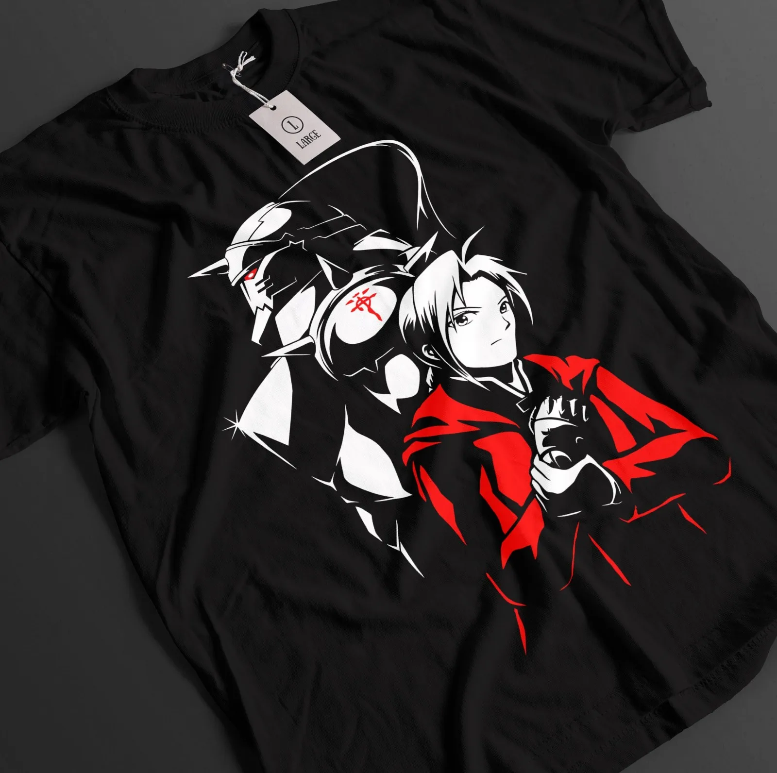 Fullmetal Alchemist Shirt Edward Elric Tshirt Alphonse T-Shirt Ed Al Top Roy Tee