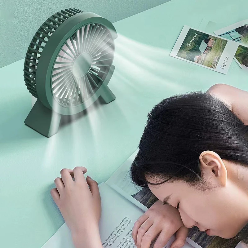 Mini ventole da tavolo portatili strumento di raffreddamento ad aria dispositivo di raffreddamento muto estivo per il soggiorno del bambino camera da letto alimentatore USB Power Bank per Laptop