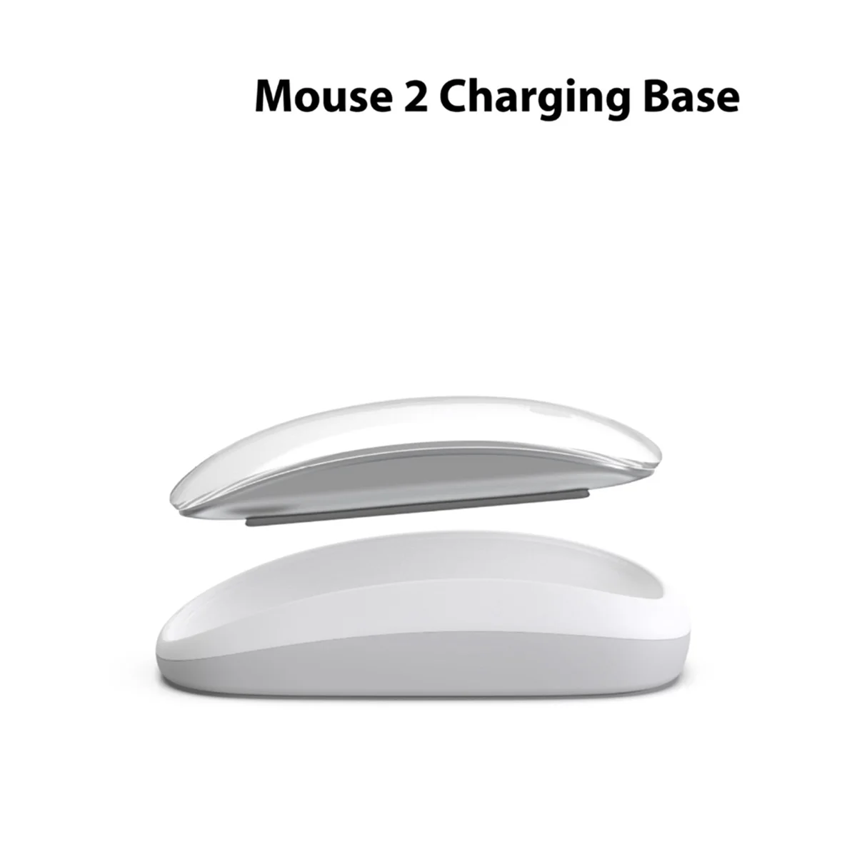 Mouse Dock for Apple Magic Mouse 2 Charging Dock Ergonomic Wireless Charging Pad Housing Increased Height-A