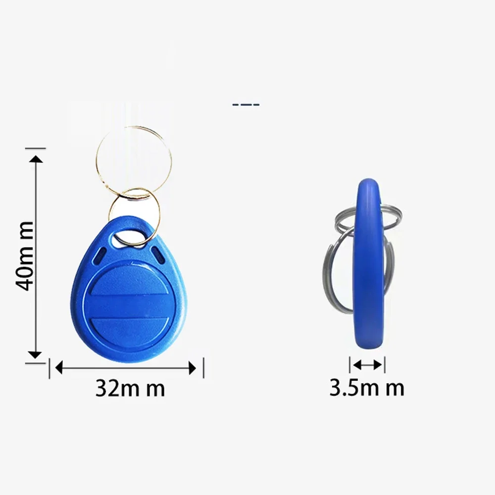 Cópia de etiqueta de identificação regravável 125khz rfid copiadora duplicadora t5577 em5200 intercom keyfobs chaveiro à prova d'água cartão de controle de acesso