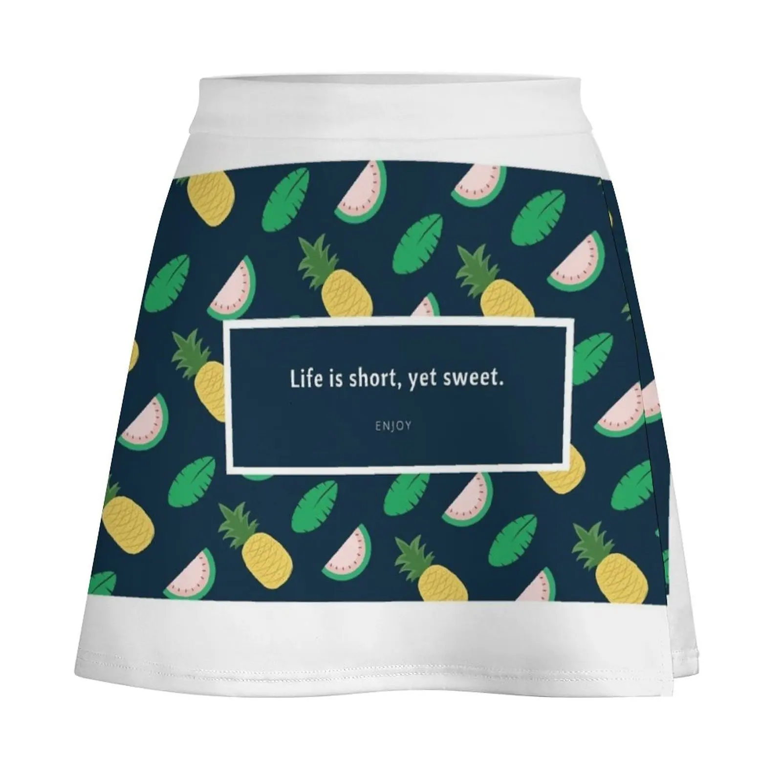 Fruit life is short Mini Skirt Women's summer skirt summer skirts Women's summer skirts Mini Skirt
