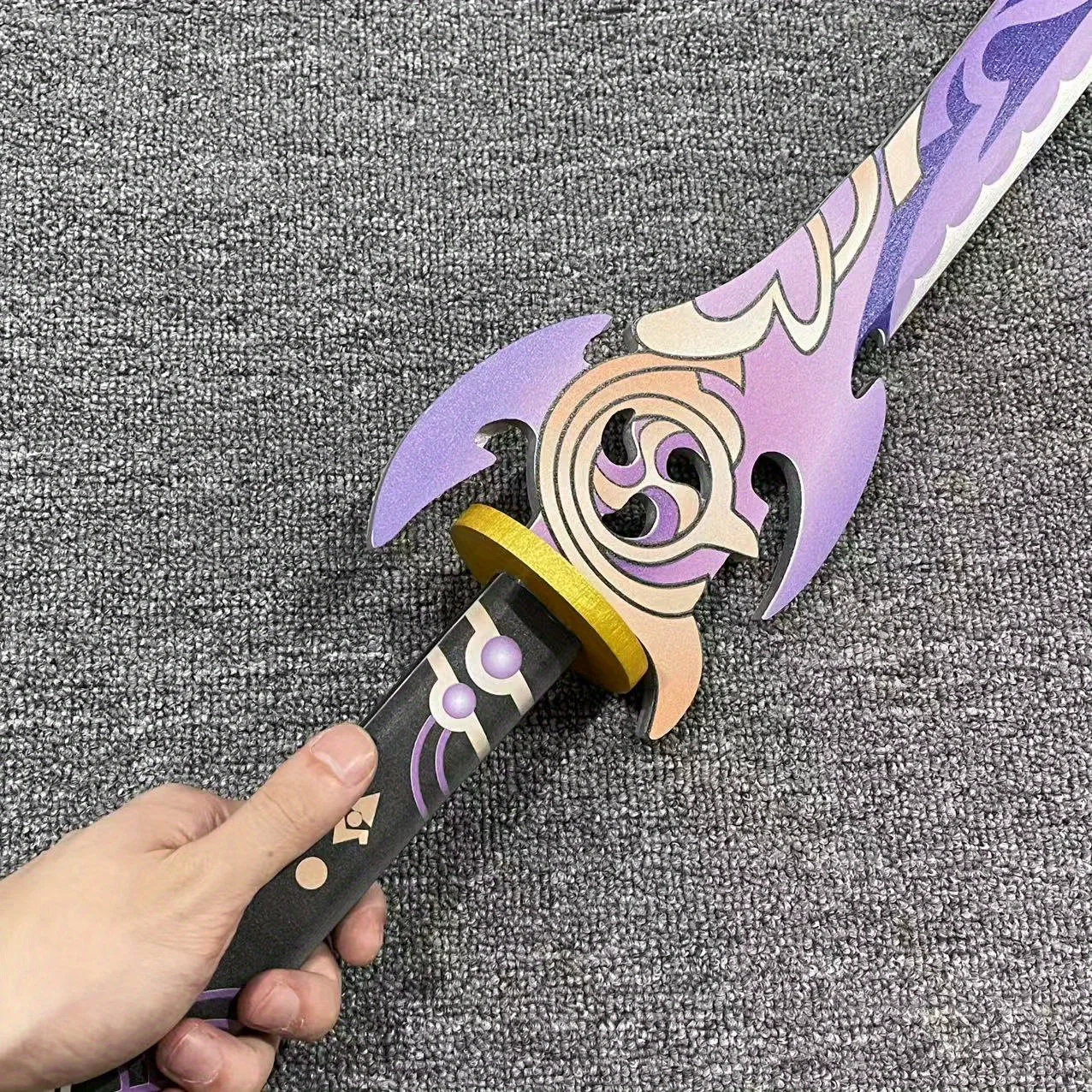 39inch Genshin Impact Katana Anime Cosplay Prop Ninja Knife Wooden Sword Real Size Japanese Katana Original Samurai Sabre Toy