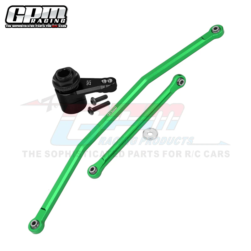 GPM Alloy Front Steering Tie Rods+Alloy 7075 Servo Horn For AXIAL 1/10 RBX10