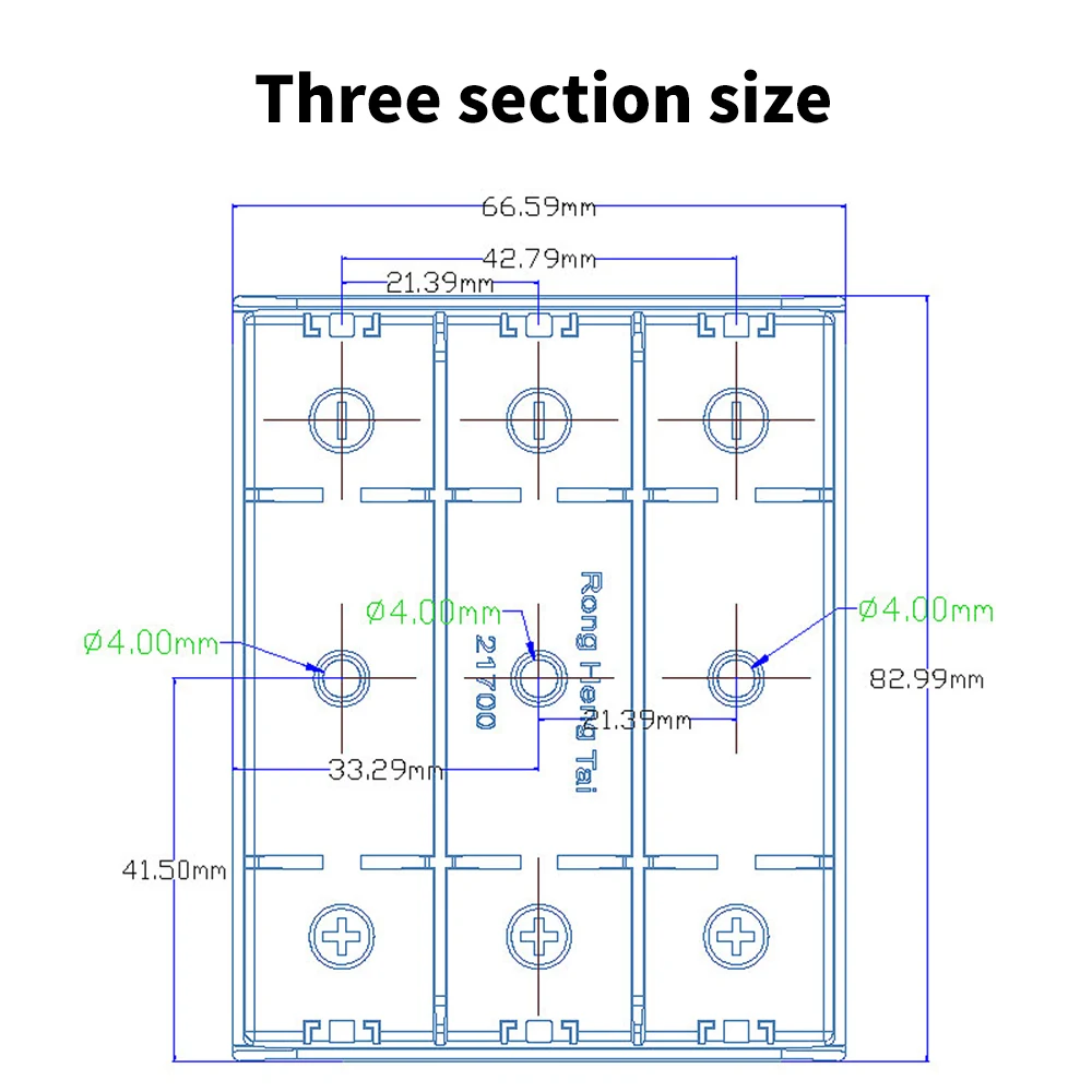 Diymore DIY Power Bank Cases For 21700 Battery Holder Case For 21700 Storage Box 1p/2p/3p/4p Rechargeable Battery For 21700 Box