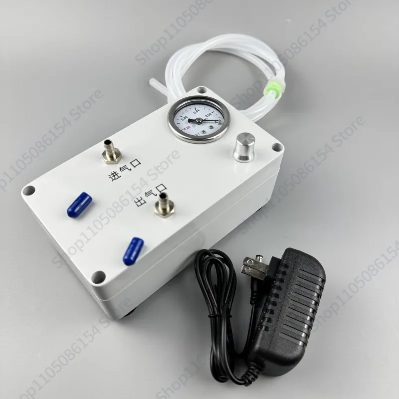 Lab Vacuum Pump with Gauge Positive Negative Pressure Air Suction Filtration Pump for Liquid Waste Sampling Degassing