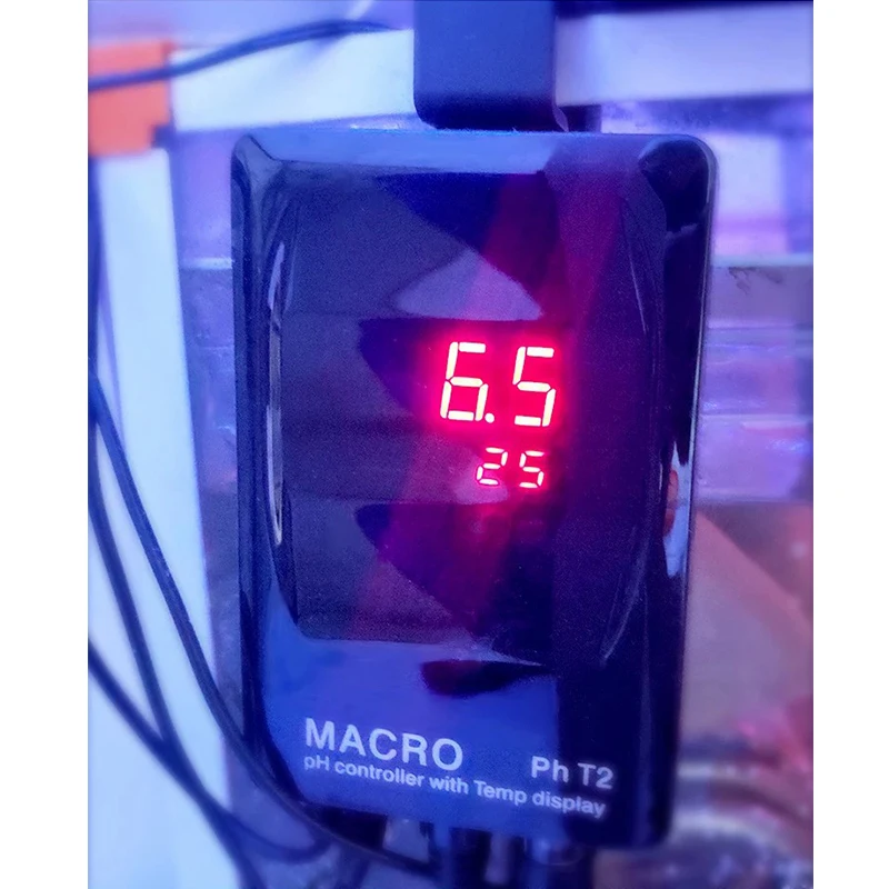 Macro Aqua PH Controller with A Temperature pH Monitor, BNC Connector, Auto Calibration