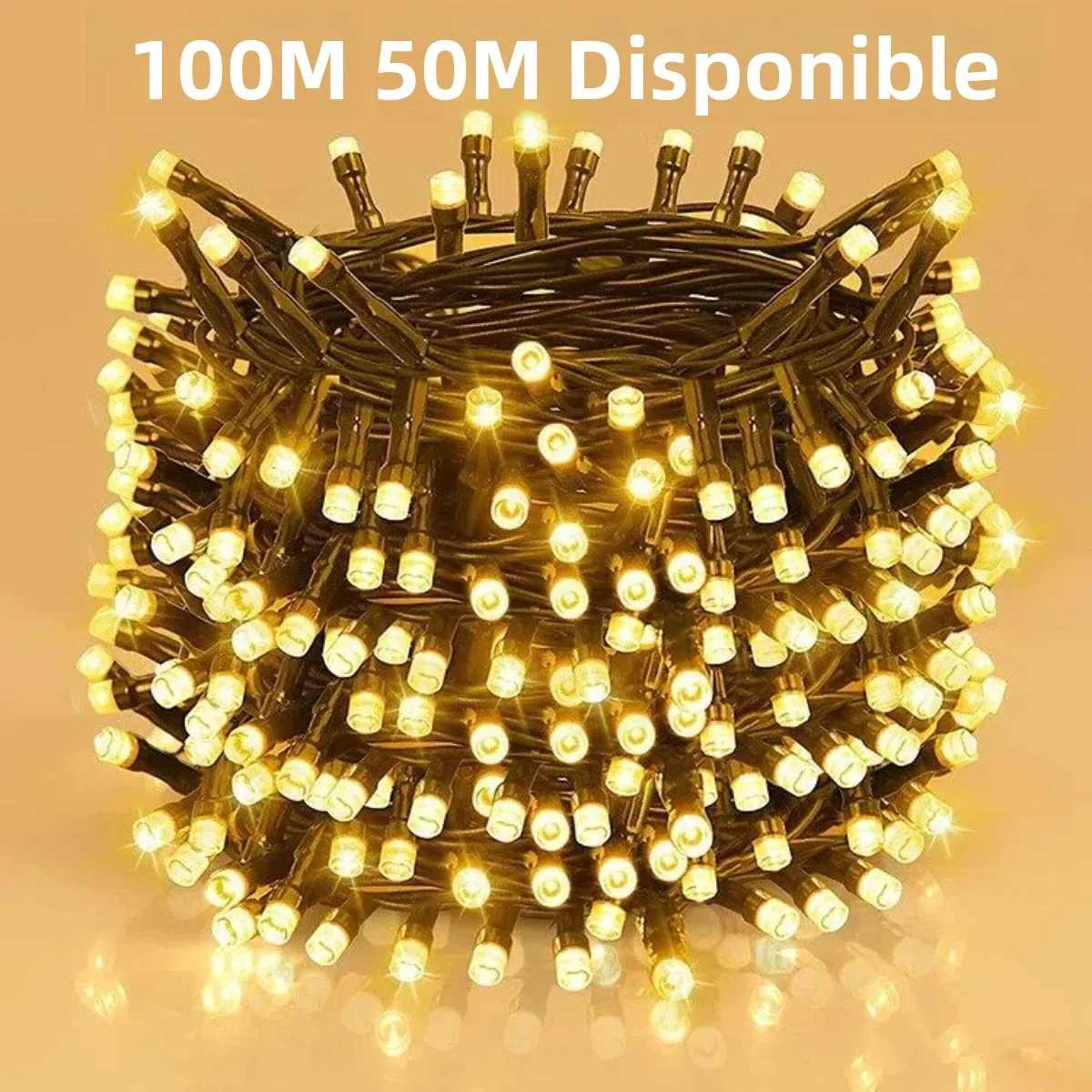 Guirlande lumineuse LED scintillante en forme d'étoile, 100M, 50M, étanche, 8 Modes d'éclairage, pour jardin extérieur, cour, pelouse, arbre de noël, décor de Festival Guirlande lumineuse LED scintillante en forme d'étoile, 100M, 50M, étanche, 8 Modes d'éclairage, pour jardin extérieur, cour, pelouse, arbre de noël, décor de Festival