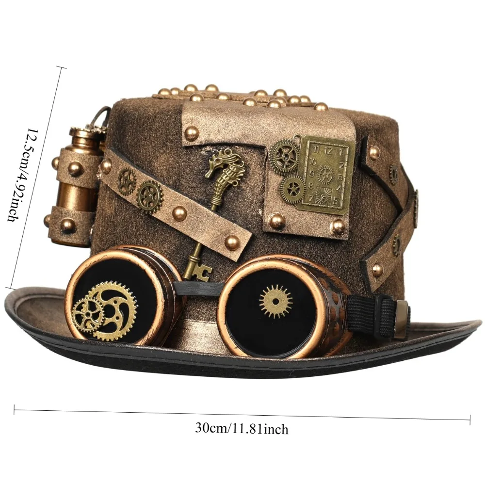 

Очки и флаконы в стиле стимпанк, цилиндр — пиратский Робин Гуд, ковбойский готический стиль, реквизит для праздничной вечеринки и выступления на сцене