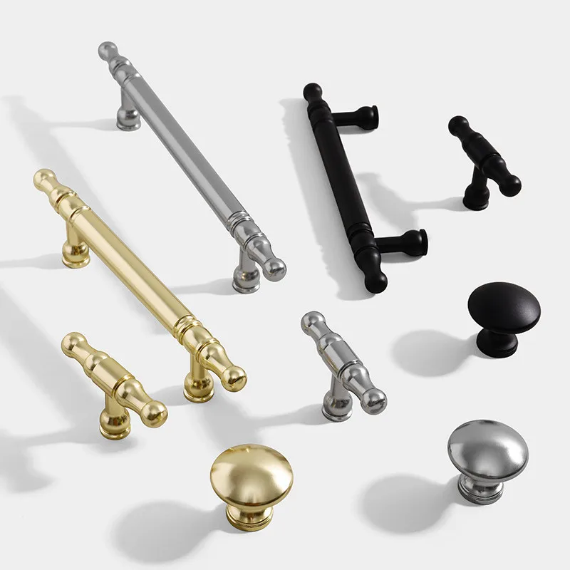 

KK&FING Aluminum Alloy Black Gold Nickel Kitchen Cabinet Handles and Knobs Drawer Handles Wardrobe Door Pulls Furniture Hardware