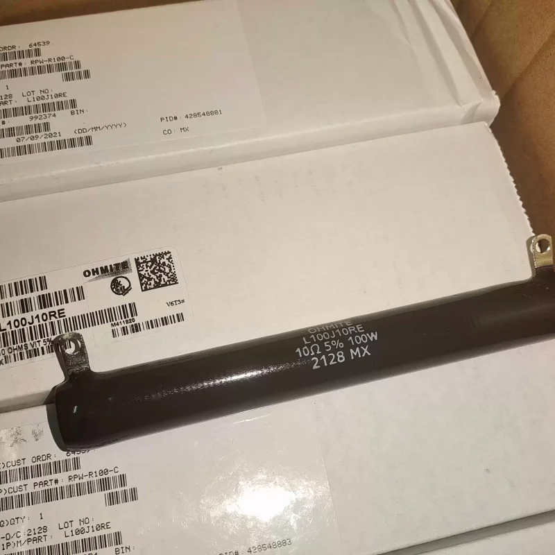 Imported Mexican OHMITE 100W 10R 10 Ω L100J10RE high-power winding resistor
