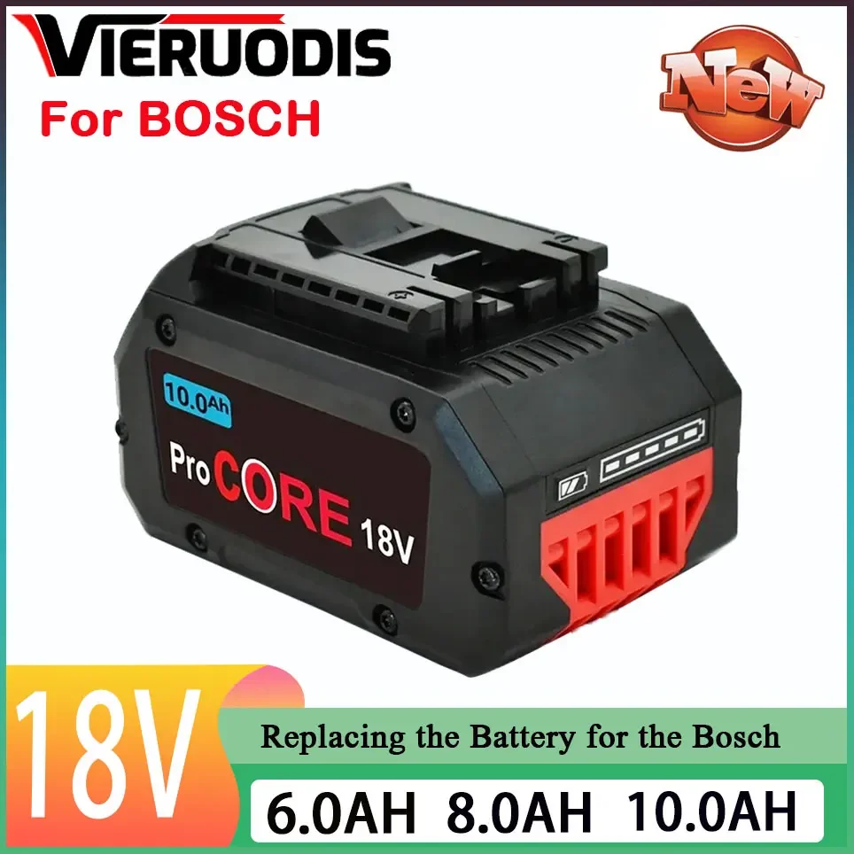 

For Bosch 18V 10000MAH Professional System Cordless Tool BAT609 BAT618 GBA18V8 21700 Battery ProCORE Replacement Battery