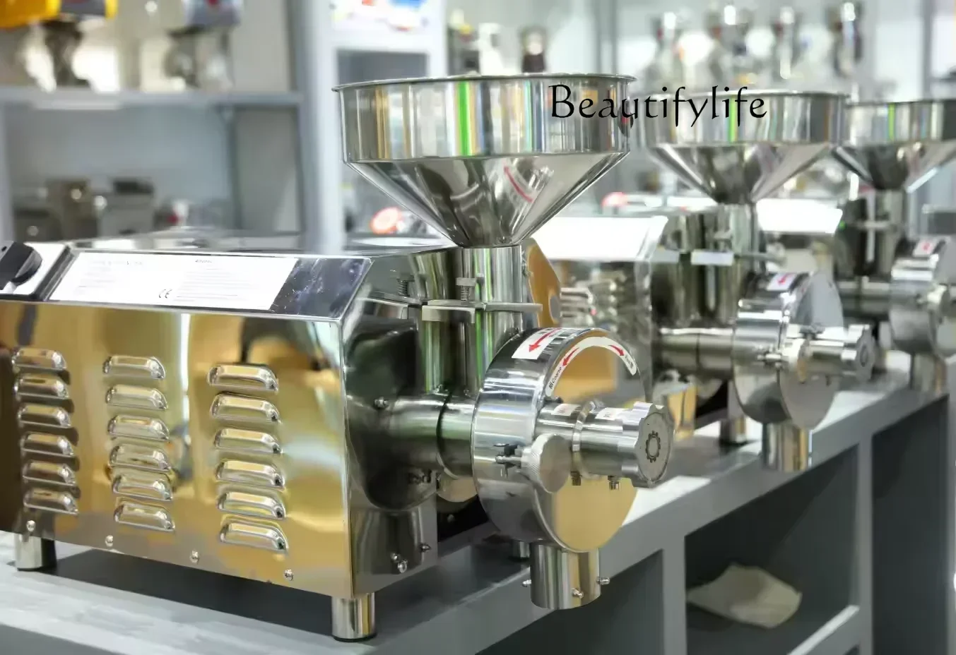 BJ 20-80 Kg/h Milling Flour Mill 1.5-3.6KW Grinder For Dry Grain Spice Anise Rice Wheat Coffee Beans Pepper Powder