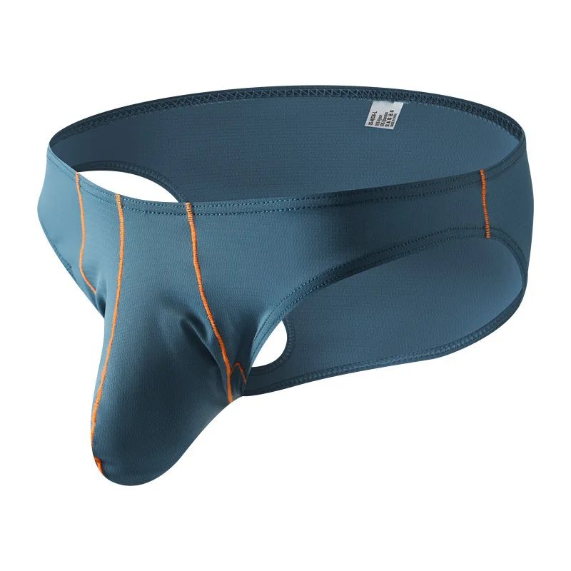 2026 Men Low Rise Ice Silk Briefs with U Pouch, Thin Breathable Minimal Line Athletic Men Underwear