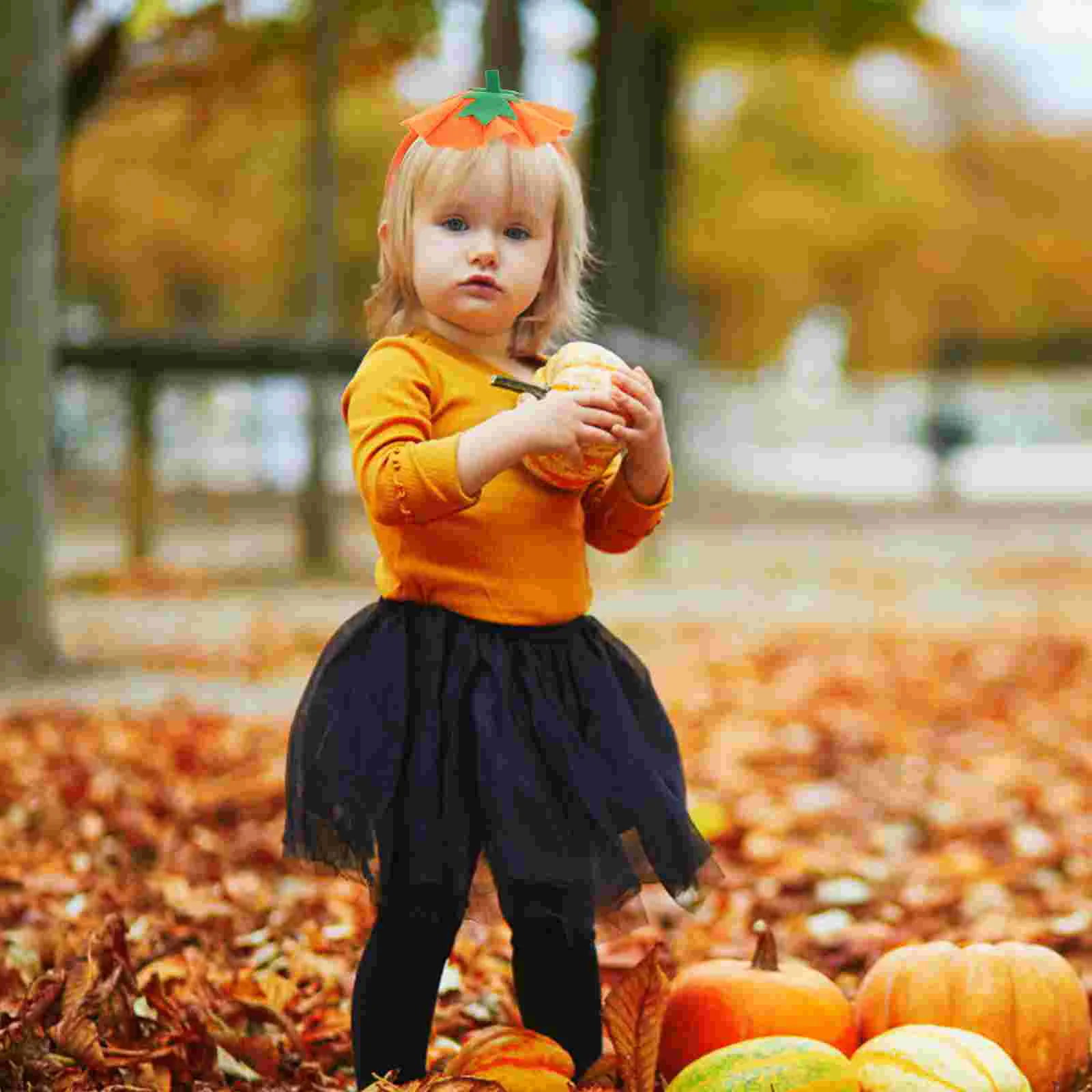 ハロウィーンのカボチャのヘッドバンド、子供と赤ちゃんのためのヘアアクセサリー