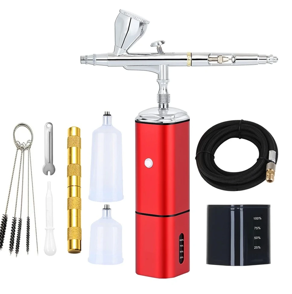 

Aerografo compressor unit air brush large capacity hair dye spray gun, suitable for nail model cars