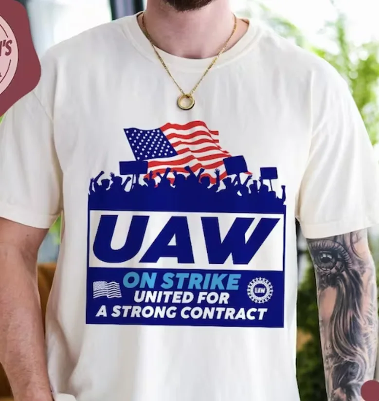 Uaw On Strike Shirt, Uaw Auto Workers Strike 2023 Shirt, Union Strong