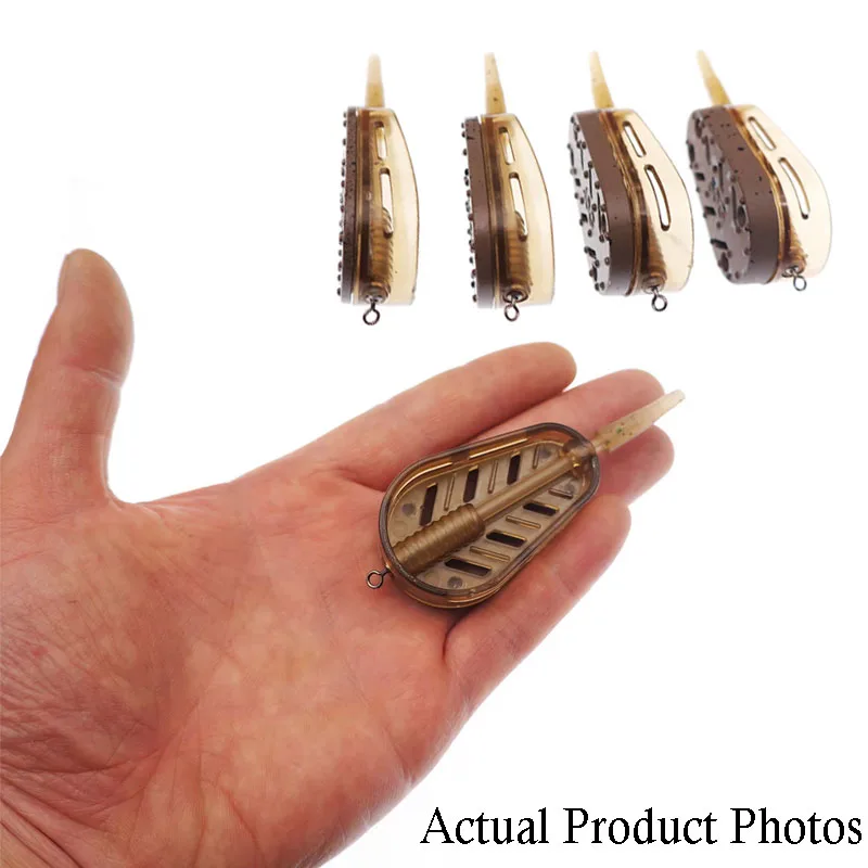 3-Piece Quick-Release Carp Feeder Set - 20g/30g/40g/50g Bait Cage for Long-Distance Fishing view 4