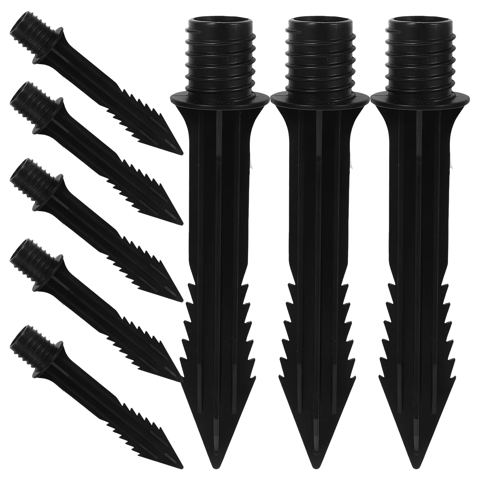 

8pcs Solar Accessories Durable Plastic Stakes for Ground Installation Landscape Lighting Outdoor Plastic Stake Set Landscape For