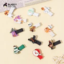 Girls Halloween Hairpins Hair Cartoon Clips Holiday Gift Safe Hair Clip Barrettes for Infants Toddlers Kids Hair Accessories