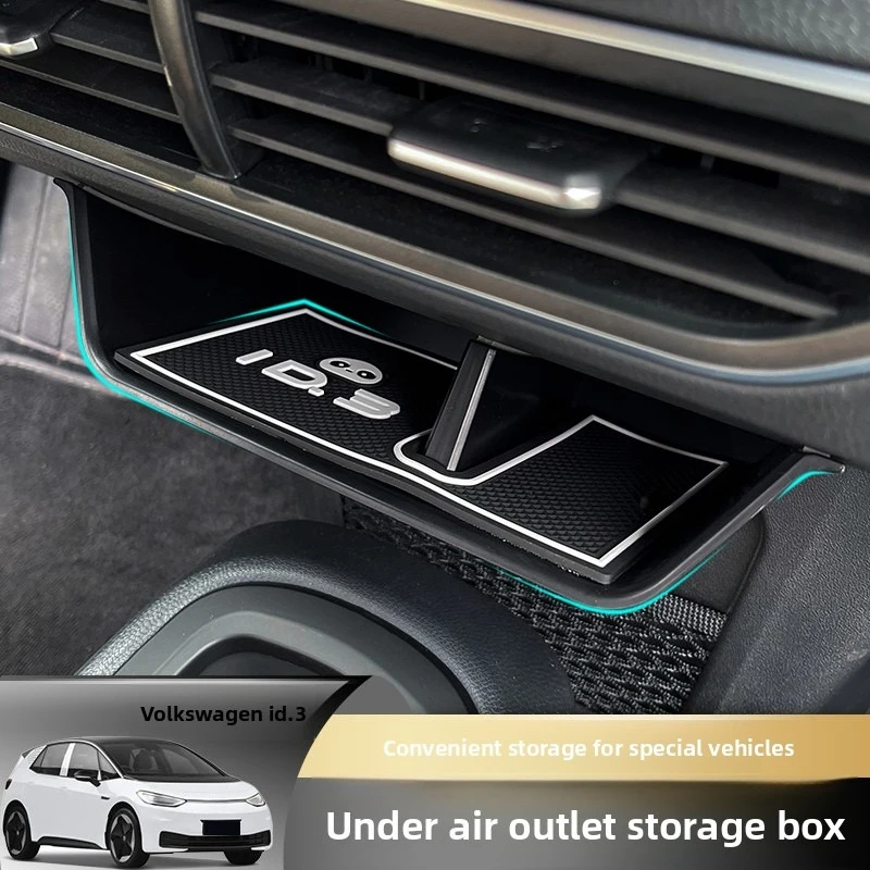 Car Center Console Middle Out of The Trend Storage Box Special Interior Modification Accessories Black for Volkswagen ID.3