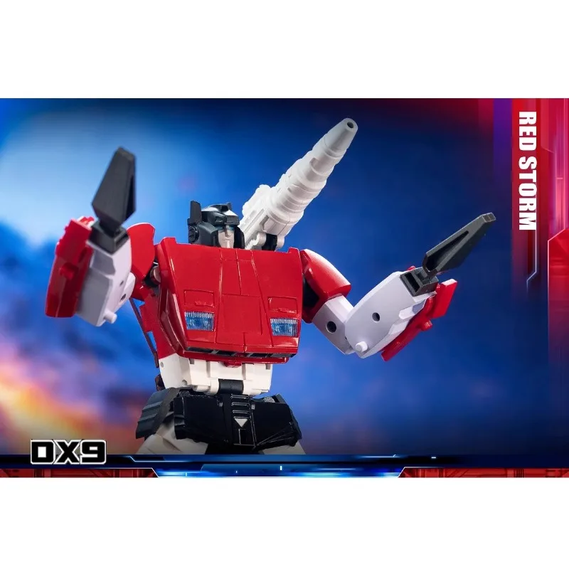 ¡Comiendo pronto! Transformación DX9 D21 Sideswipe Red Storm G1 MP Escala Figuras de acción Robot Juguete