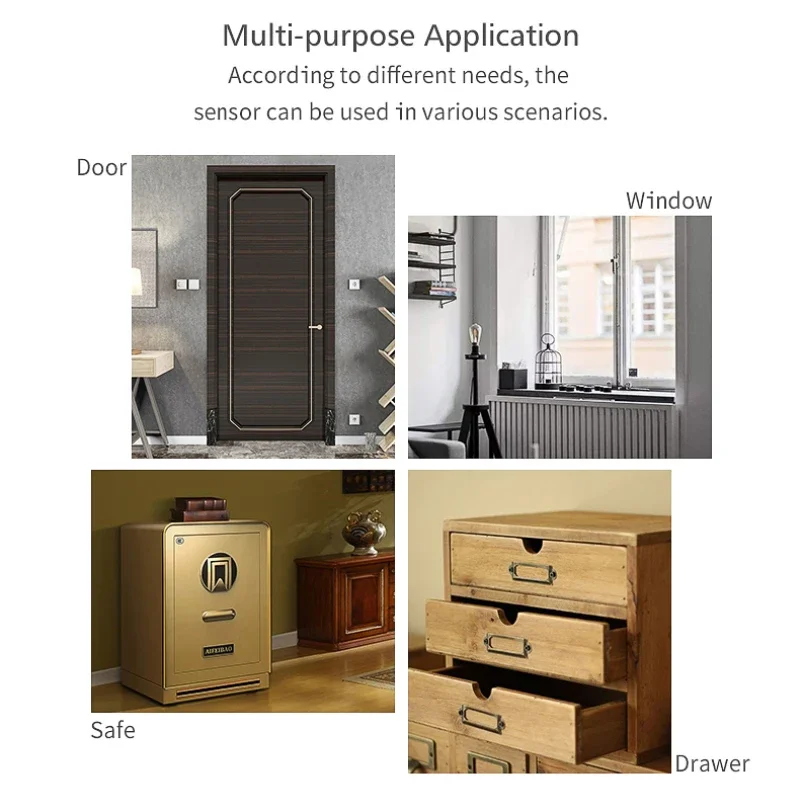 Tuya Zigbee 3.0 Slimme Deursensor Deur Open Gesloten Detectoren Beveiliging Smart Life App Controle Via Alexa Google Home