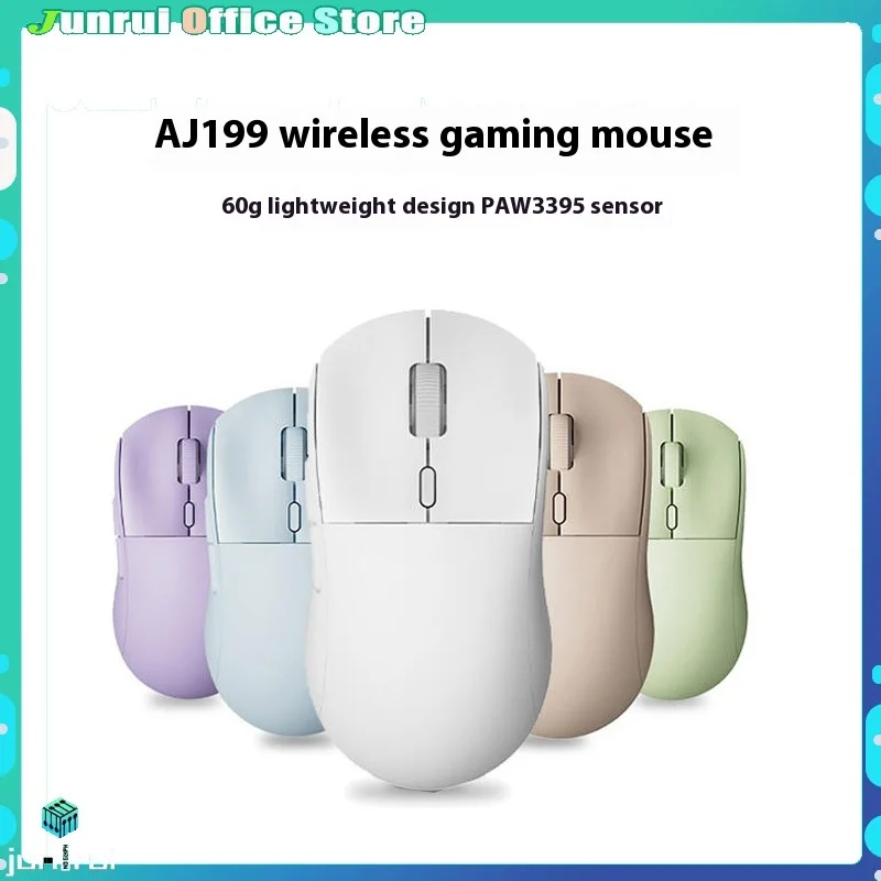 

Ajazz/Black Duke Aj199 Wireless Gaming Mouse Dual-Mode 2.4g Lightweight Ergonomic Design Lightweight E-Sports Gaming Office Mous