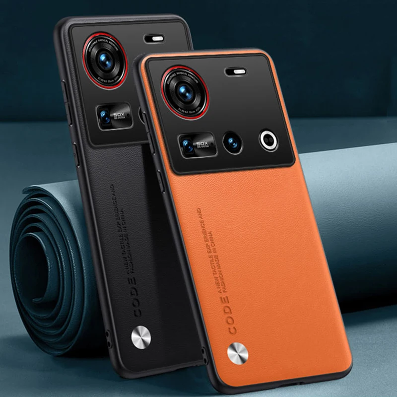 Für Nubia Z70 Ultra 5G Fall Luxus PU Leder Telefon Fall Für ZTE Nubia Z70 Ultra Zurück Abdeckung Silikon Stoßfest volle Schutz