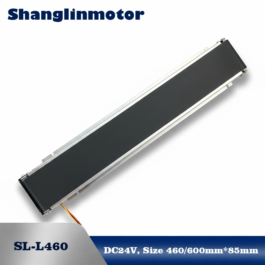Mini Belt Conveyor Stainless Steel Food Grade 85mm Width 24V Desktop Transport Track for Vending Machine Cargo Channel 50mm/s