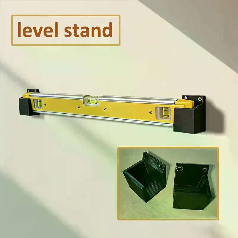 Spirit Level Wall Mount Holders With Durable Construction And Easy Installation Perfect For Garage Workshop Tool Storage 2PCS