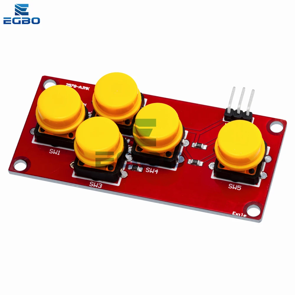 Teclado Sensor Expansion Board, AD Keyboard, botão analógico para Arduino, simular cinco módulo chave
