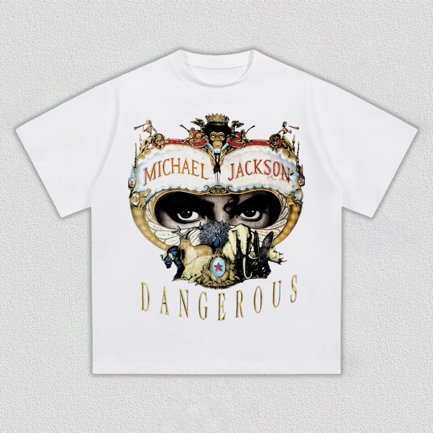 2026 Neues Michael Jackson MJ Y2k Grafik T-Shirt O-Ausschnitt Kurzarm Herrenbekleidung Damenmode Hip-Hop T-Shirt Sommer-Oberteil – Detail 5