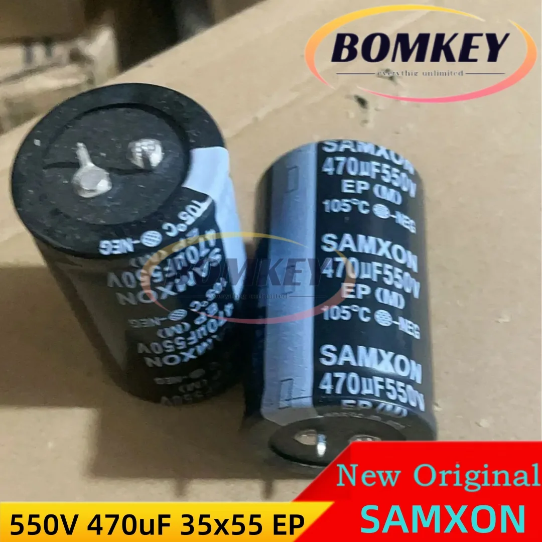 2Pcs/Lot New Original SAMXON 550V 470UF 35X55 EP Series 550V470UF EEP477M25Q55SZSHP Man Yue Aluminum Electrolytic Capacitors