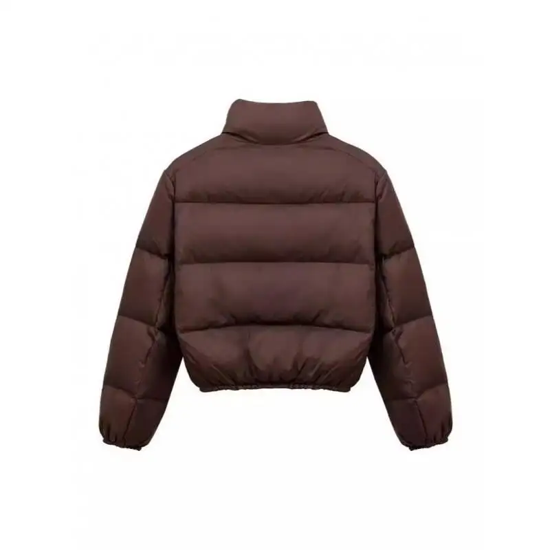 女性のパッド入りジャケットアウトドア日常着厚みのある新しいソリッドカラーショートスタイル女性の秋冬コートファッショナブルなアウターウェア