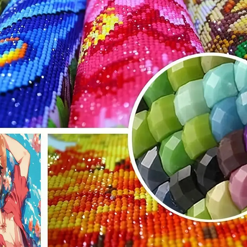 1PC Kit Lukisan Berlian 5D DIY Lengkap, One Piece Anime Monkey D. Luffy Tersenyum di Bawah Bunga Sakura, Kristal Rhinestone Full Drill