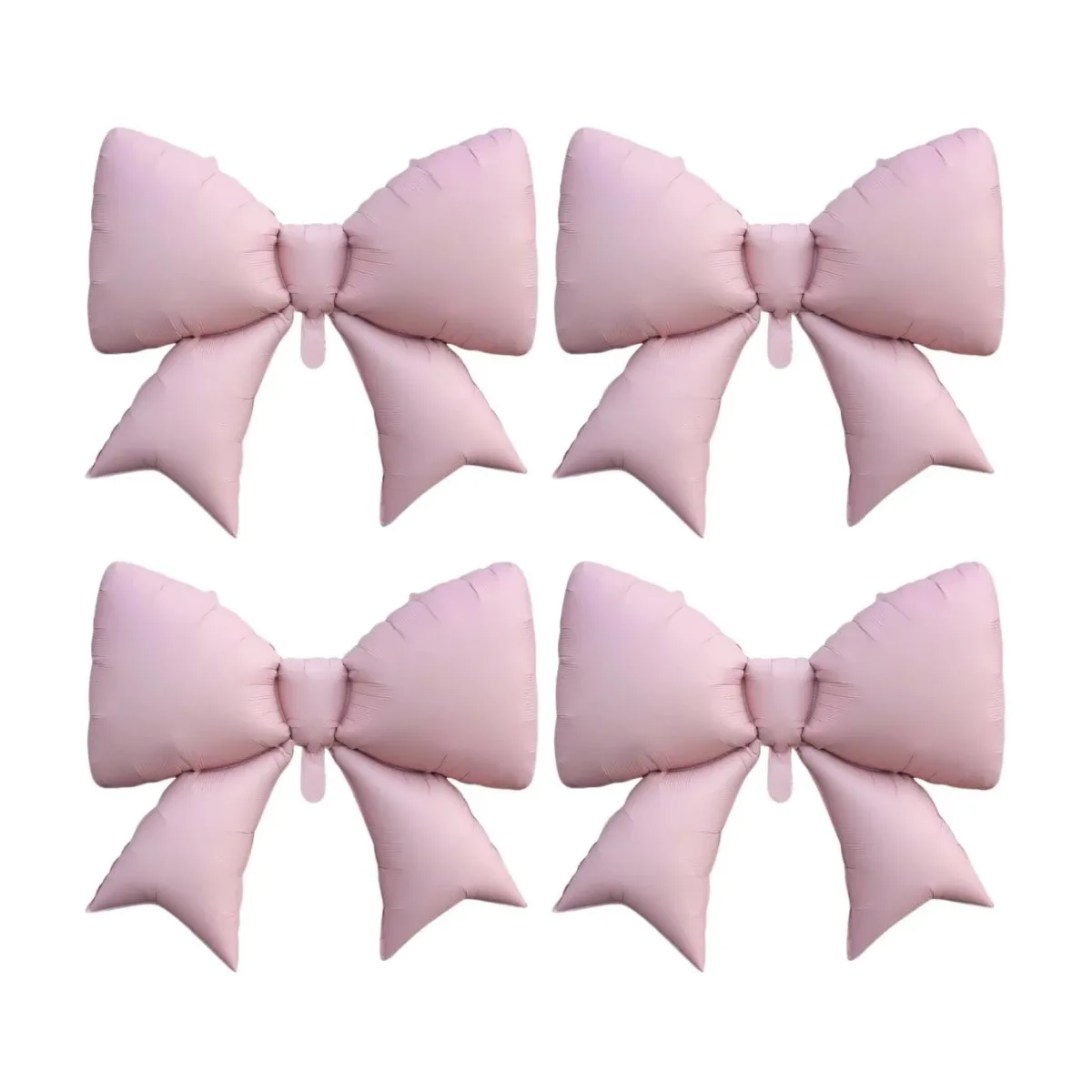

4Pcs Giant Pink Bow Balloons Coquette Birthday Pink Bachelorette Bridal Engagement Wedding Anniversary Party Supplies for Women
