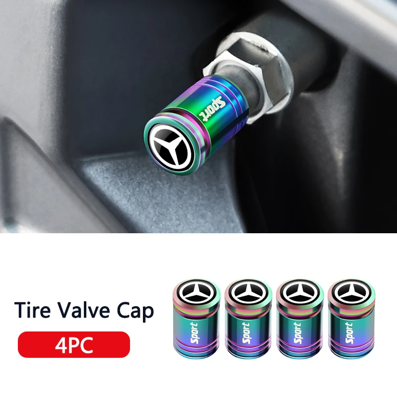 

Alloy Rubber New Stying Car Wheel Tire Valve Cap Tyre Stem Cover For Mercedes Benz AMG W204 W205 W203 W211 W212 W213 W201 W210