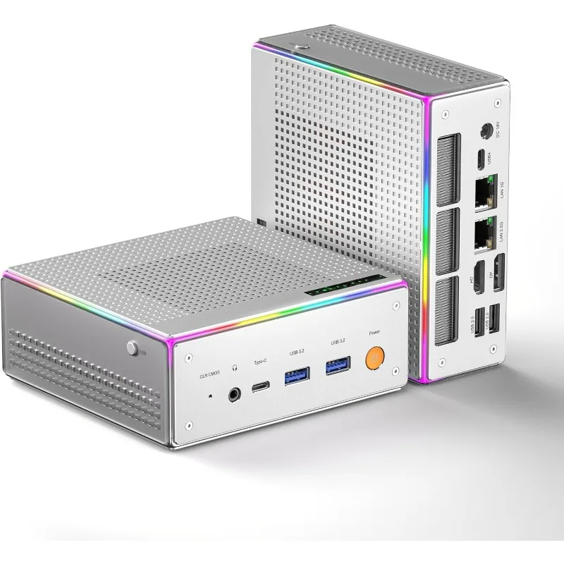 Mini PC AMD Ryzen 7 8845HS 32GB(Dual Channel) DDR5 512GB PCIe4.0 SSD AMD Radeon 660M Computers Support Four Screen Display