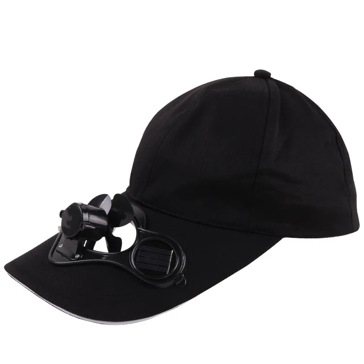 Fan Cooling Baseball Hat Outdoor Novelty Hiking Camping Solar Sun Cap for Men Women  Adjustable