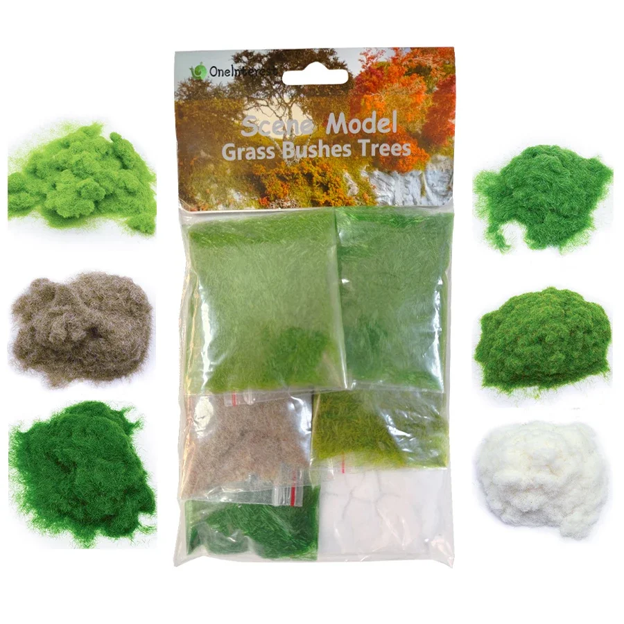 60g Diy Miniature Static Grass Powder 3MM Turf Flocking Nylon Materials Artificial Moss Micro Landscape for Decoration/Diorama
