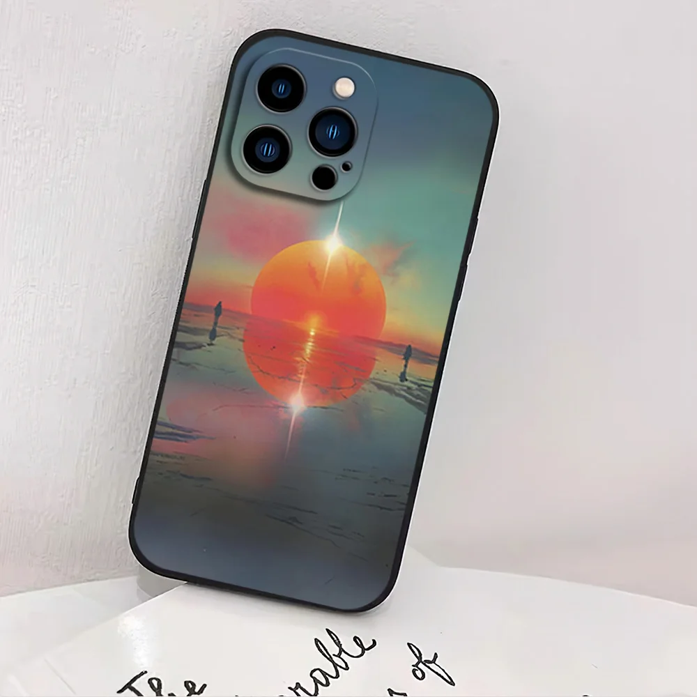 Rock Band Imagine Dragons Loom For iPhone 11 12 13 14 15 16 Pro Max Plus Black Soft Case Shell