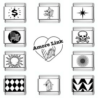 Amorelink 2025 Fashion Laser Cross Faith Italian Links 9mm Bracelet Stainless Steel for Friend Gift DIY Jewelry Wholesale YQ022