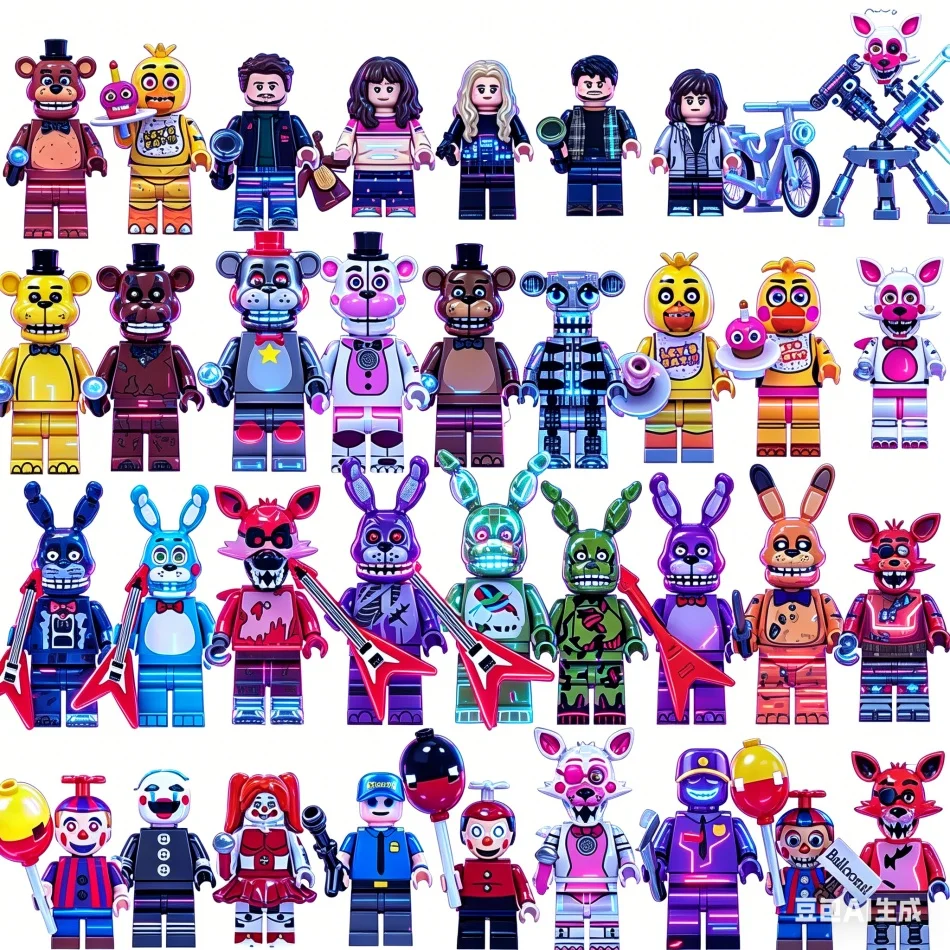 WM6097 WM6170 WM6173 V1004 Blocos de Montar Anime Jogos de Terror Bonecos de Brinquedo Blocos de Construção Brinquedos Presentes Brinquedos para Montar