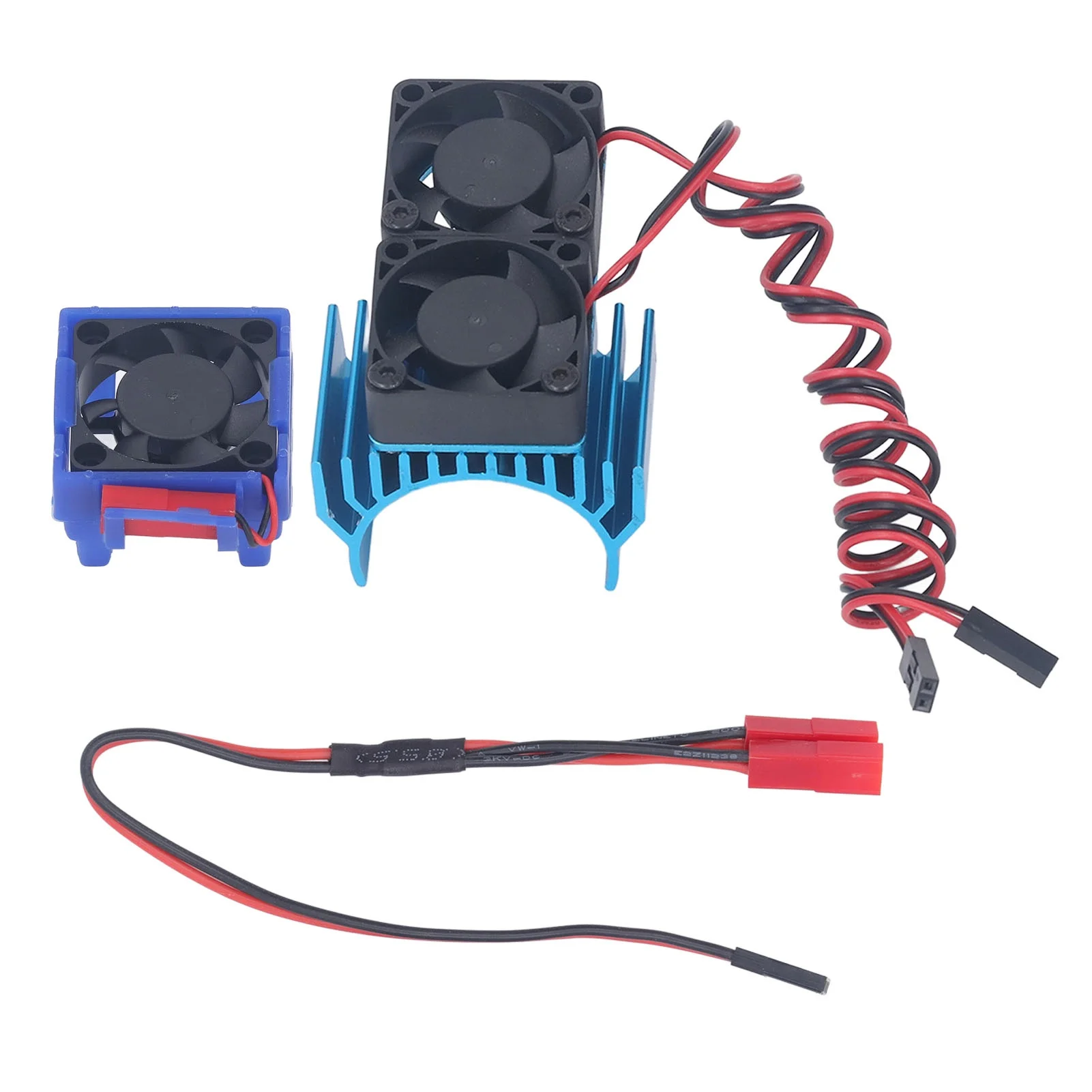DC 5V RC Heat Sink High Velocity Fan Motor Radiator Fan Set for Traxxas Slash 4×4 VXL 1/10 RC Car