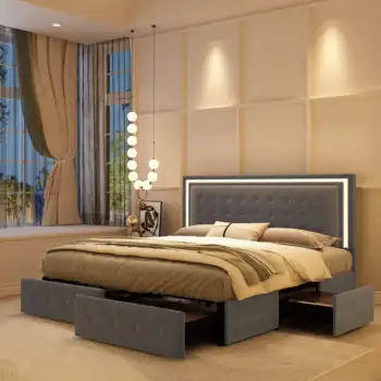8 best sales Queensize-Bettgestelle mit Kopfteil - №3