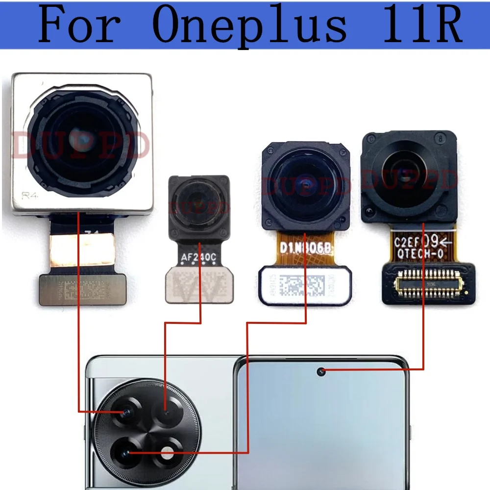 Front Rear Camera For OnePlus 11R Frontal Facing Selfie Wide Macro Ultrawide Back Facing Main Camera Module Spare