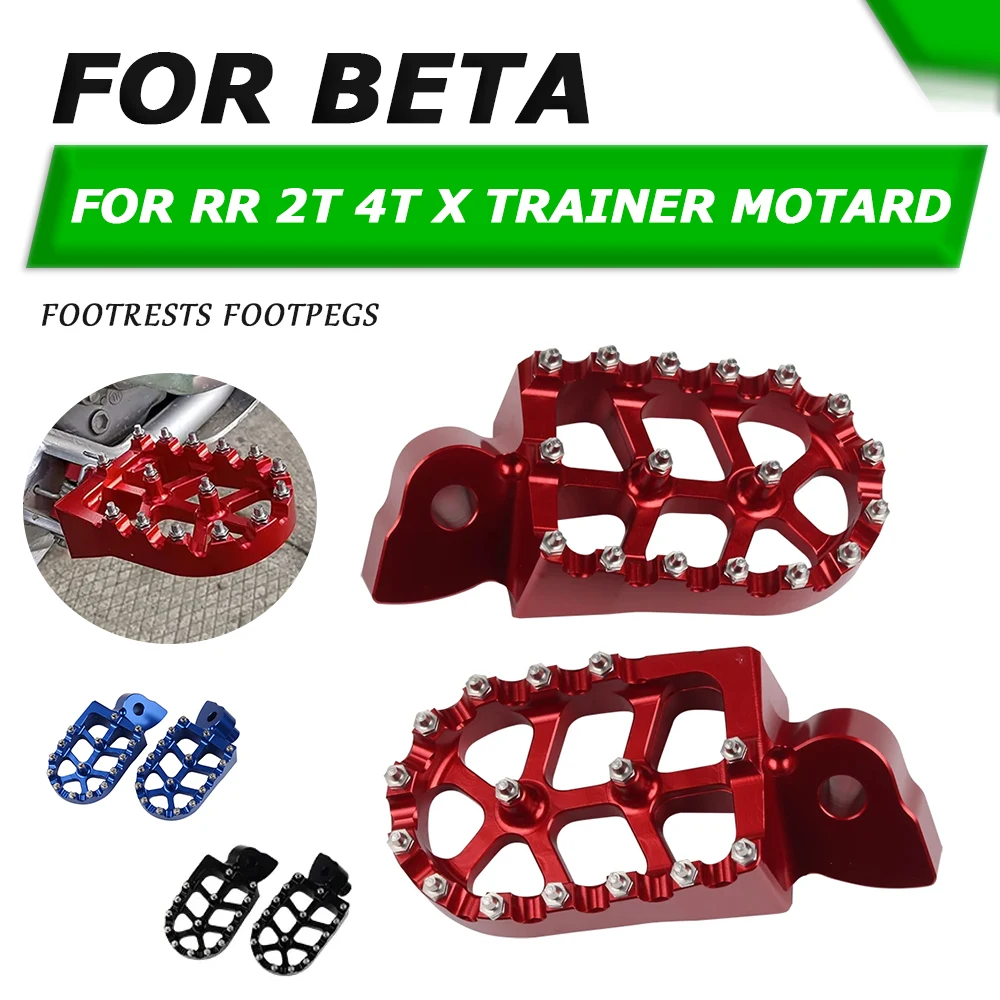 Motorcycle CNC Foot Pegs Footpeg Pedals FootRest For BETA RR 2T 4T 350 390 400 430 450 480 498 500 520 525 X Trainer 300 Motard 