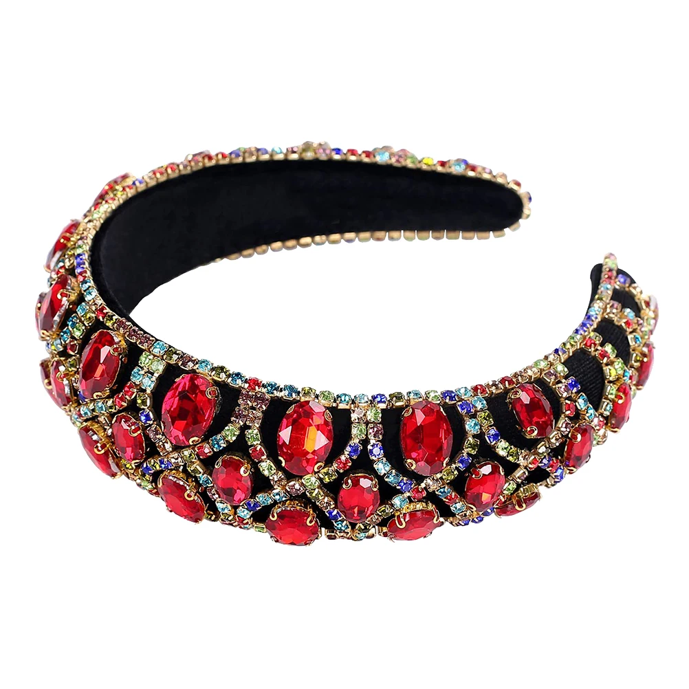 

Hair Bands for Women Rhinestone Headband Bridal Accessories Rhinestones Crystal Hairband Bride Ribbon